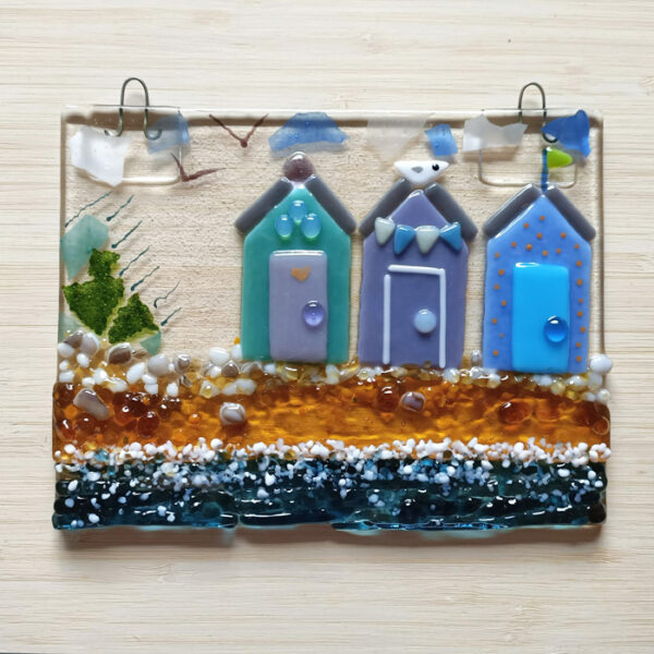 Beach huts fused glass workshop